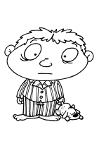 A coloring page of little monsters